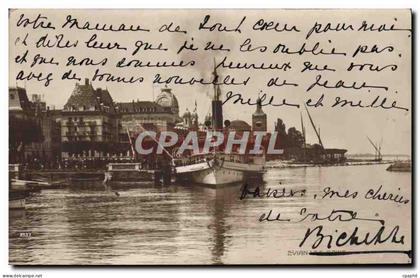 CPA Evian les Bains Bateau