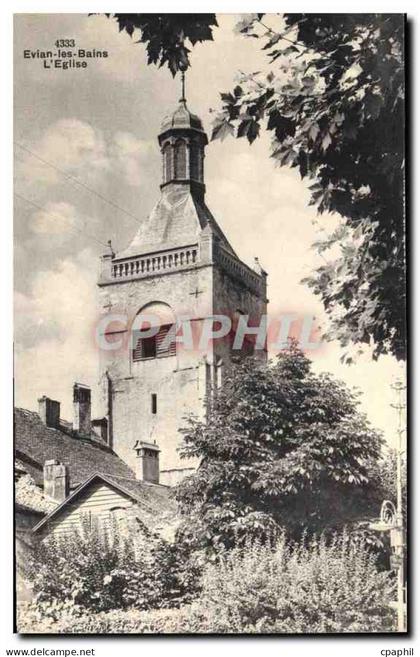 CPA Evian les Bains l'Eglise
