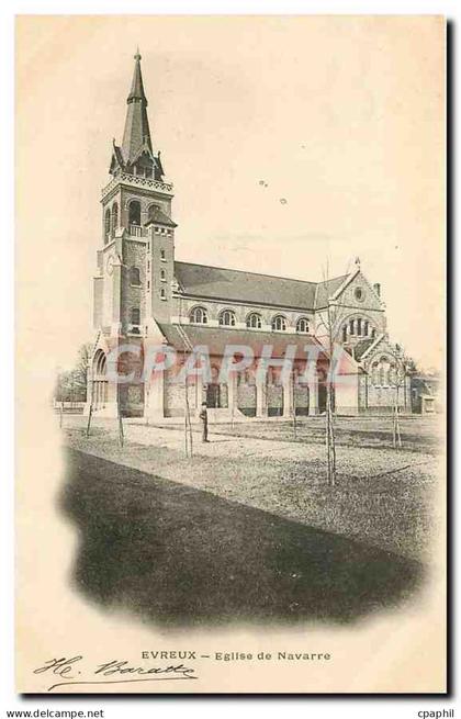 CPA Evreux Eglise de Navarre