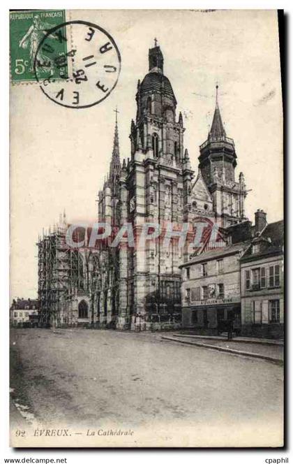 CPA Evreux La Cathedrale