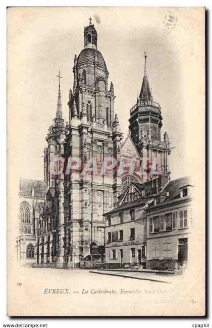 CPA Evreux La Cathedrale