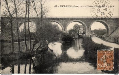 CPA Evreux Le viaduc d'Harrouard