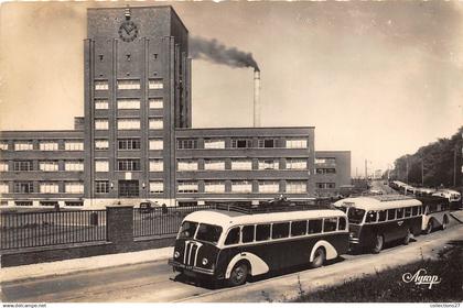 57-FAULQUEMONT- CHARBONNAGES DE FAULQUEMONT CARS TRANSPORTANT LES OUVRIERS