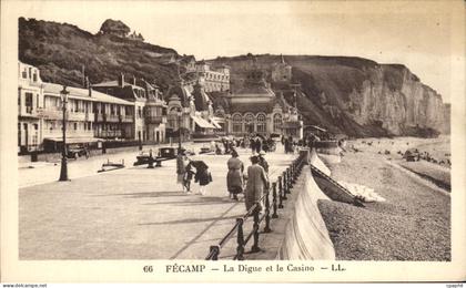 CPA Fecamp La Digue et Le Casino