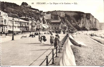 CPA Fecamp La Digue et le Casino