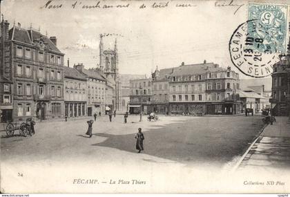 CPA Fecamp la place Thiers