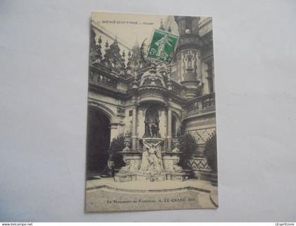 FECAMP La Bénédictine à Fécamp Le Monument du Fondateur A Legrand Aimé Carte Postale