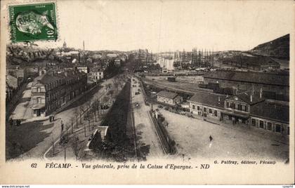 Fecamp - Vue Generale prise de la Caisse d' Epargne - CPA