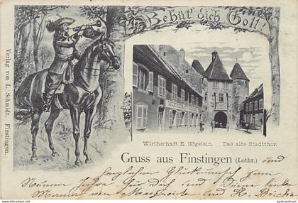 France - FÉNÉTRANGE Finstingen (57) Magasin E. Gögelein - La Porte de France - Ed. L. Schmidt