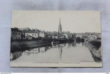Cpa 1919, Fontenay le Comte, vue générale du halage, Vendée 85