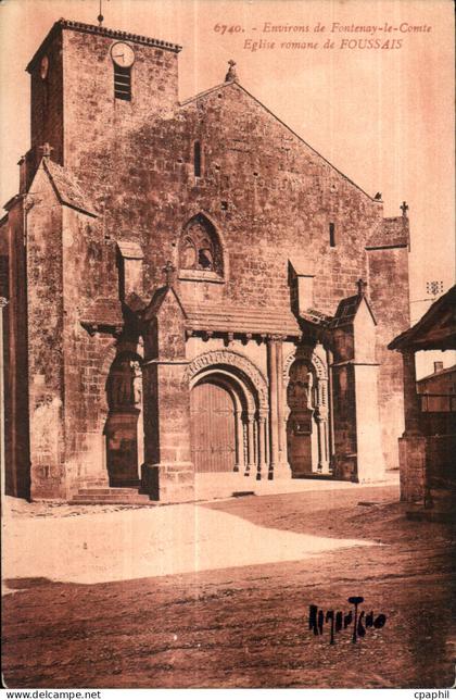 CPA Environs de Fontenay le Comte Eglise romaine de Foussais