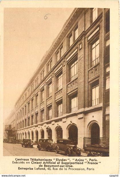 CPA Centraux Telephoniques Elysees Paris