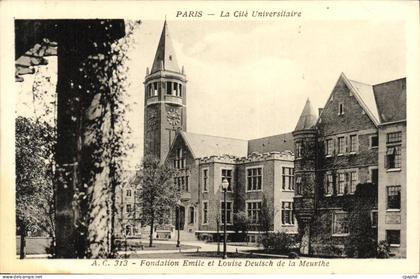 CPA Paris La Cite Universitaire Fondation Emile et Louise Deutsch de la Meurthe