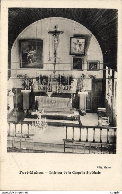 CPA Fort Mahon Interieur De La Chapelle Ste Marle