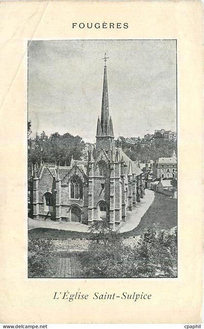 CPA Fougeres L'Eglise Saint Sulpice