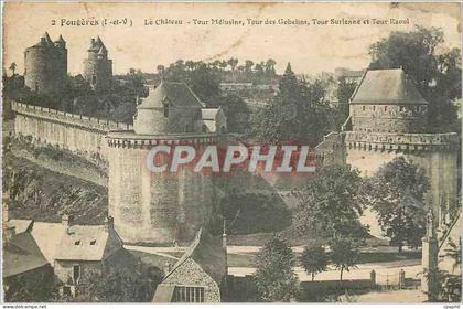 CPA Fougeres Le Chateau Tour Melusine