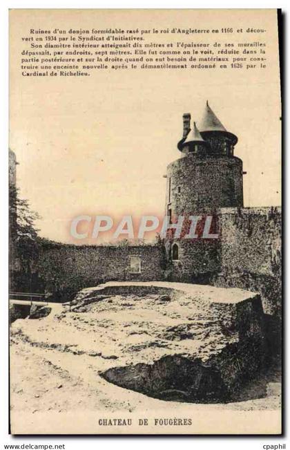 CPM Chateau de Fougeres
