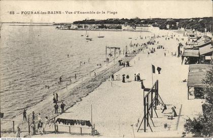 Fouras les Bains cPA Vue d'ensemble de la plage