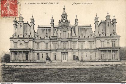 CPA Chateau de Franconville Facade principale