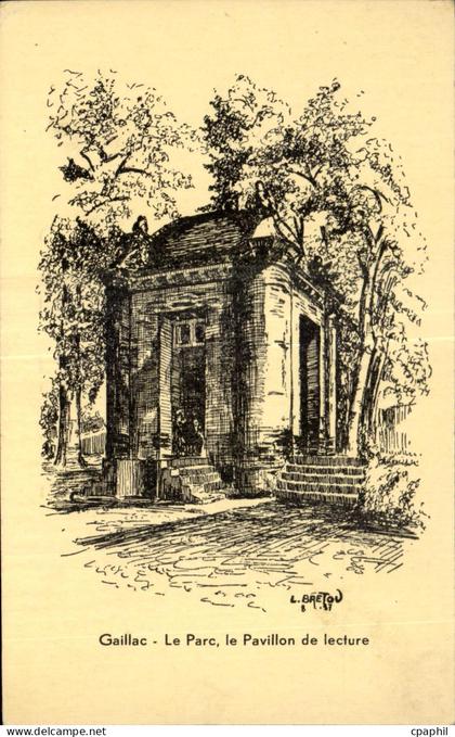 CPA Gaillac le Parc le Pavillon de Lecture