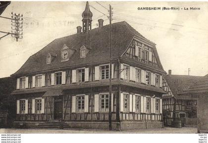 1 cpsm Gambsheim - la mairie