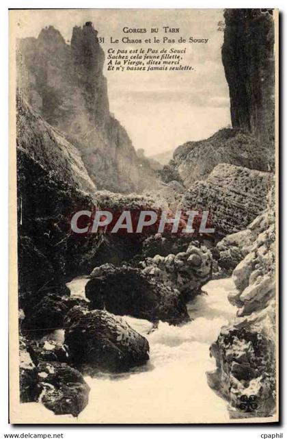 CPA Gorges Du Tarn Le Chaos Et Le Pas De Soucy