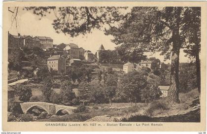 LOZERE : Grandrieu, Le Pont Romain