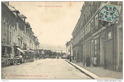 depts divers-  hautes alpes - ref  BB696 - gap - boulevard lamartine - plan charron  - carte bon etat -