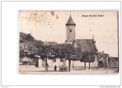 95 GARGES LES GONESSES Eglise, animée, ed Grenier, 1917