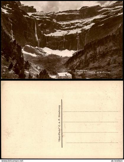 CPA Gavarnie L'Hôtel du Cirque et le Cirque de Gavarnie 1940