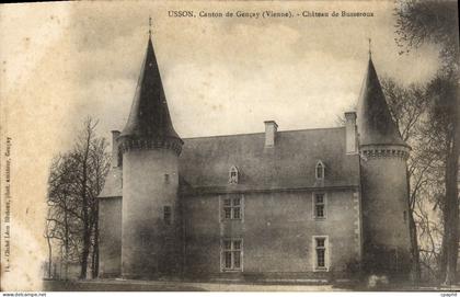 CPA Usson Canton de Gencay Vienne chateau de Bousseroux