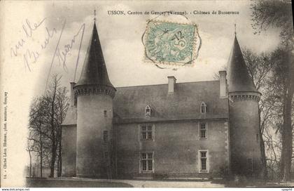 CPA Usson Canton de Gençay (Vienne) Chateau de Busseroux