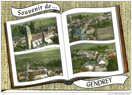 N°40861 GF -cpsm souvenir de Gendrey -multivues-