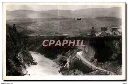 CPA Genissiat Barrage Passerelle sur le Rhone
