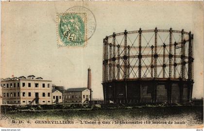 CPA GENNEVILLIERS L'usine a Gaz-le Gazométre (413822)
