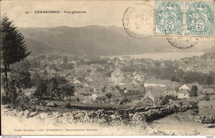 Gerardmer - Vue Generale CPA