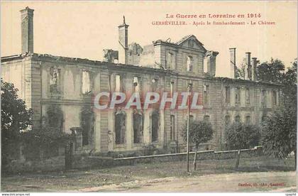 CPA Gerbeviller Apres le Bombardement Le Chateau