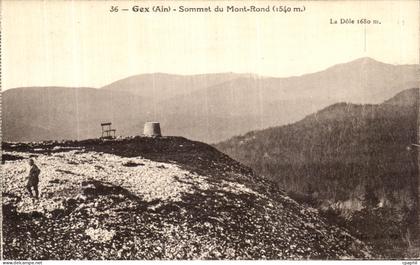 CPA Gex Sommet du Mont Rond
