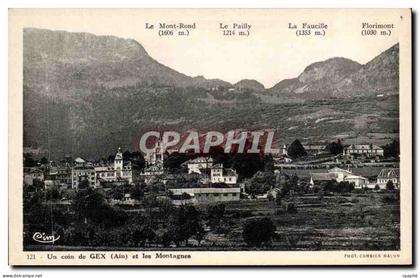 CPA Un Coin de Gex et les Montagnes