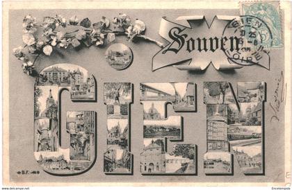 CPA Carte Postale France Gien Souvenir de Gien1905  VM42330+