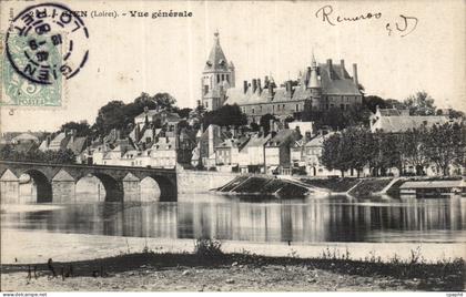 CPA Gien (Loiret) Vue generale