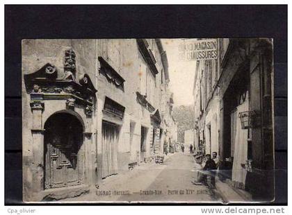 34 GIGNAC Grande Rue, Porte XIVème, animée, Magasin de Chaussures, ed ?, 1912