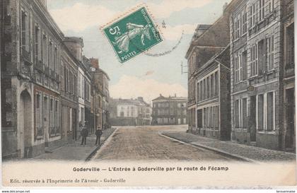 76 - GODERVILLE - L' Entrée à Goderville par la route de Fécamp