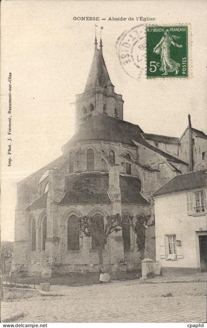 CPA Gonesse Abside De I'Eglise