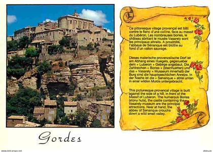 84 - Gordes - Multivues - Vue Générale sur le village - CPM - Voir Scans Recto-Verso