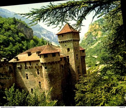 CPSM Les Gorges du Tarn Lozere Chateau de la Gaze