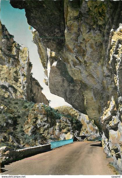 CPM Excursion des gorges loup 24 un passage dans les gorges