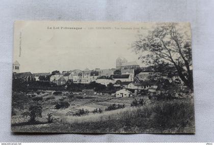 Cpa 1918, Gourdon, vue générale, Lot 46