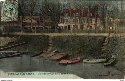 CPA GOURNAY-sur-MARNE Un Rendez-vous de la Marne (1354065)