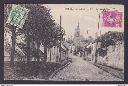 FRANCE, Vintage postcard, Goussainville, Rue Brûlée
